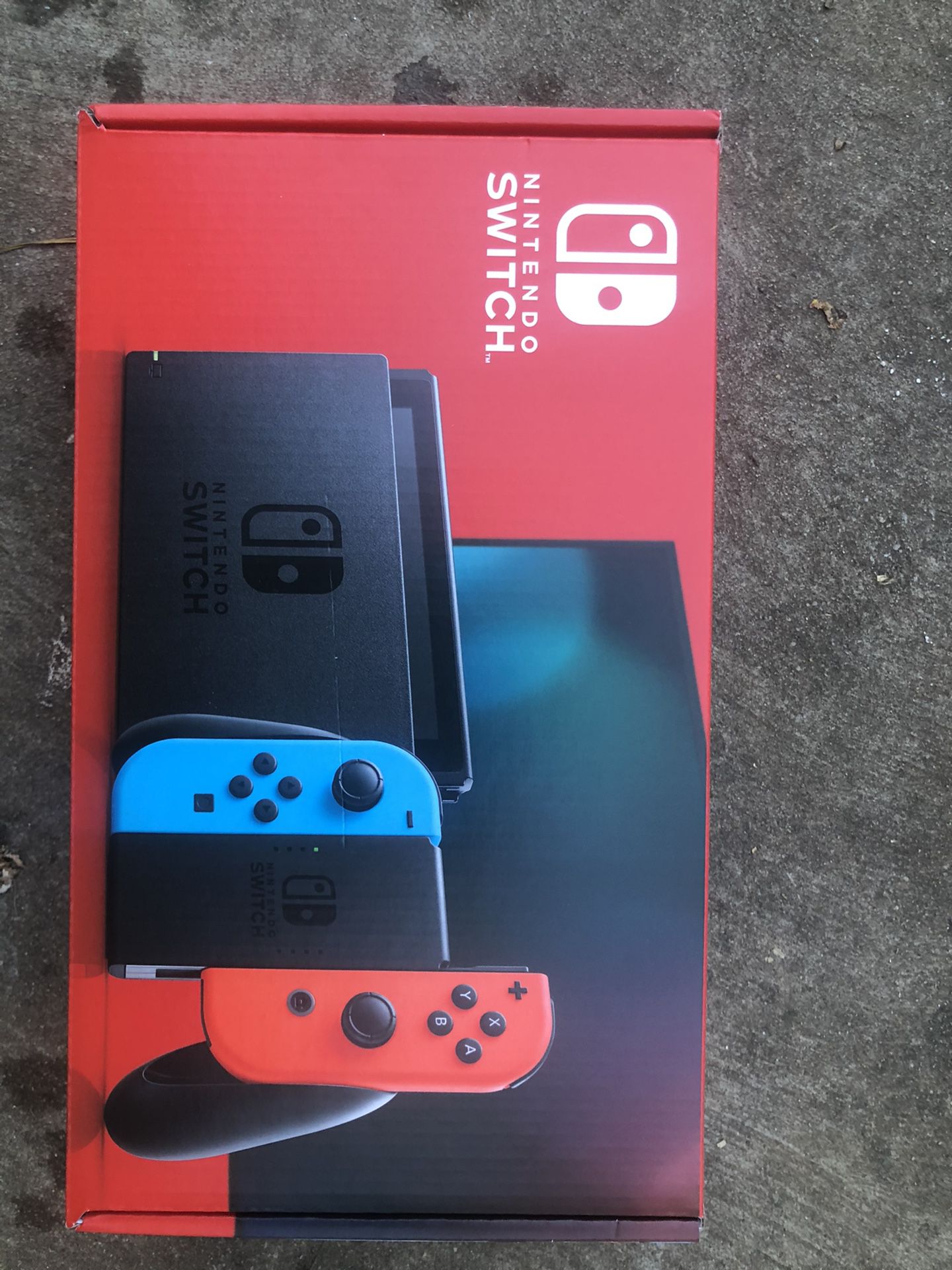 Nintendo Switch with Neon Blue and Neon Red Joy‑Con (Newest Model - V2) IN HAND