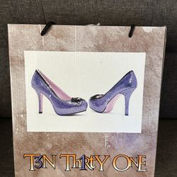 Purple Glitter Heels NEW Size 9–P/U Near Old River & Harris 