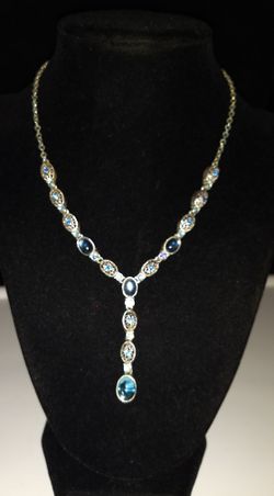 Stunning Blue Stone Necklace