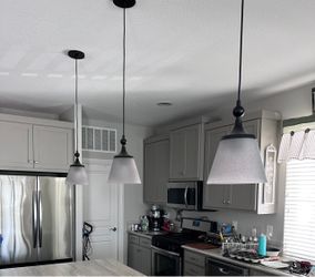 Pendant lights.