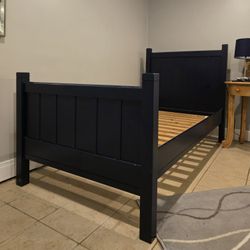 Twin Size Bed Frame With Slats 