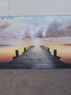 Dock picture canvas art