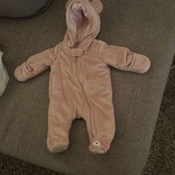 Carters Pink Bear Onesie newborn