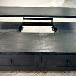 Newly Refinished Coffee table-Lift Up