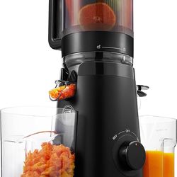 Juicer Machines, Cold Press Juicer with 5.3" Extra Large Feed Chute Fit Whole Fruits & Vegetables Easy to Clean