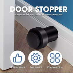 10 Pcs Door Stops Floor Mounted Door Stopper Stainless Steel Cylindrical Floor D