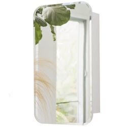 NEW Modern White Mirrored Medicine Cabinet – Recessed or Wall Mounted – 22" x 30"