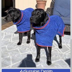 Dog Drying Coat - Fast Drying Dog Towel Robe - Microfiber Super Absorbent Pet Bathrobe, Adjustable Collar & Belly Strap Fast Drying Coat Pet Dog Cat B