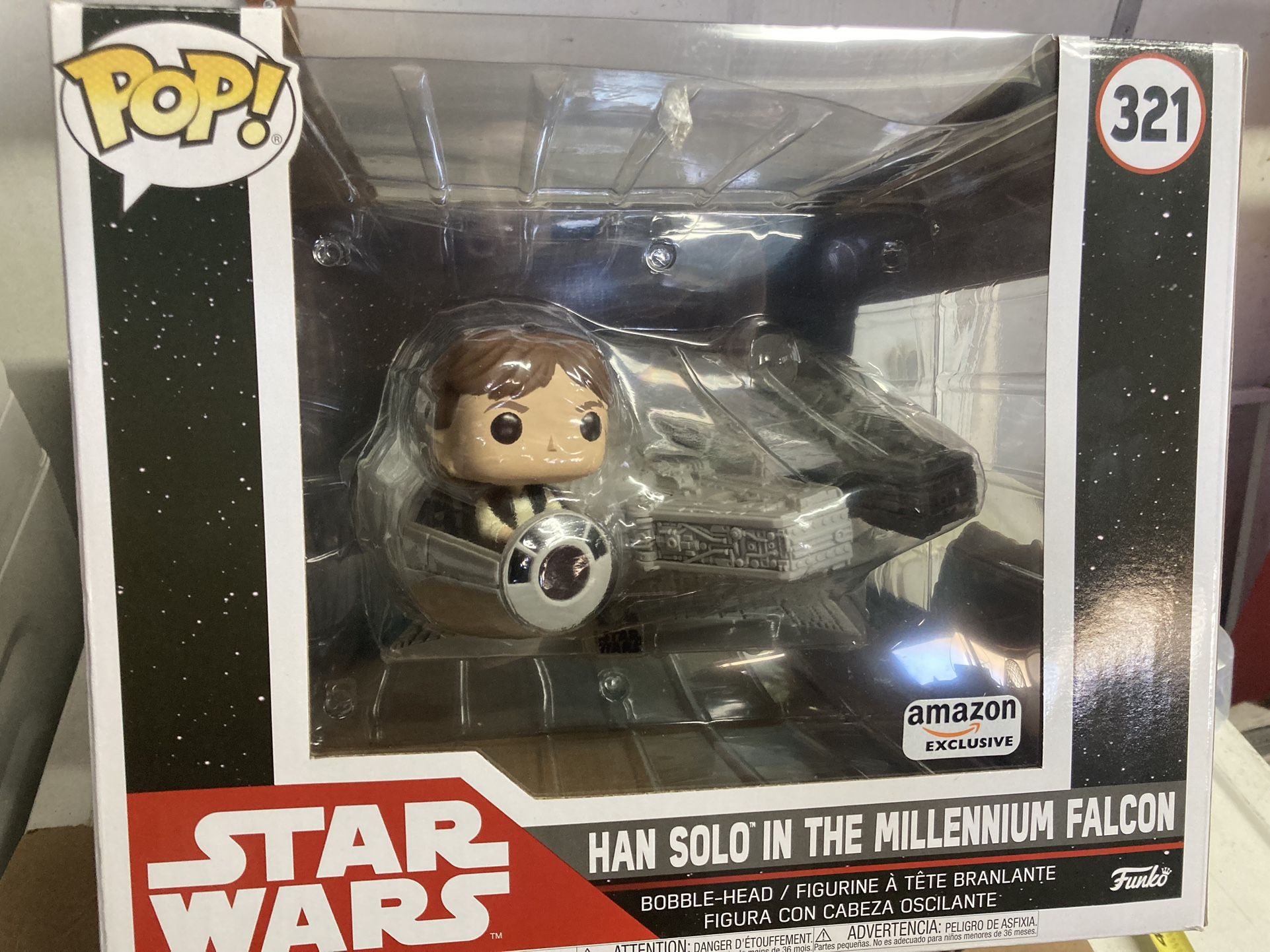 Funko Pop Star Wars Han Solo In The Millenium Falcon 321 