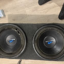 power acoustik 15 inch subwoofer, Box, And Amp