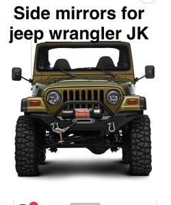 Jeep Wrangler JK Side Mirrors with doors off Pair