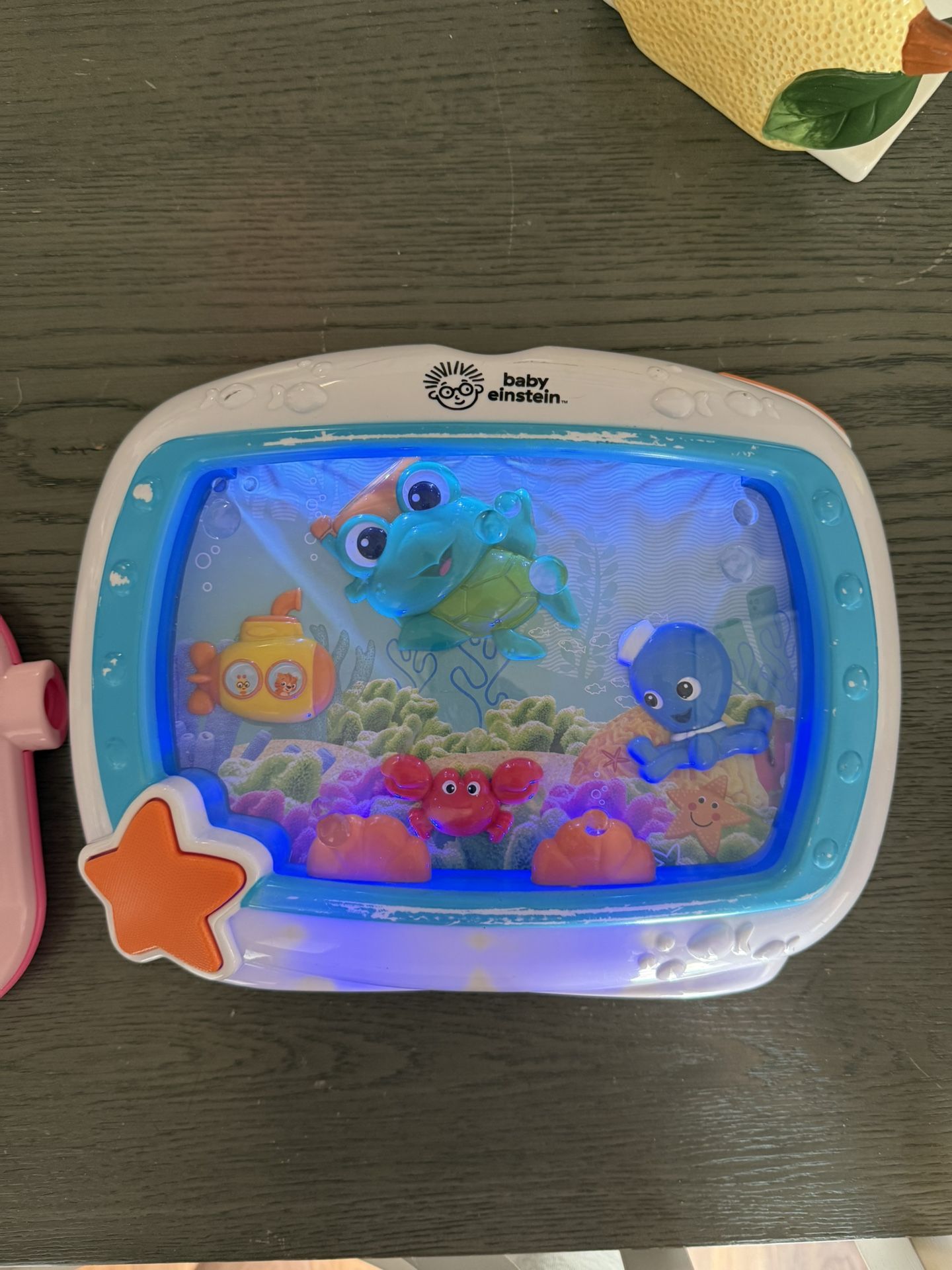 baby einstein blue light and white noise toy