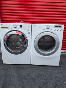 LG WASHER AND GAS DRYER