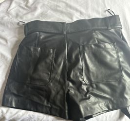Zara Leather Shorts 