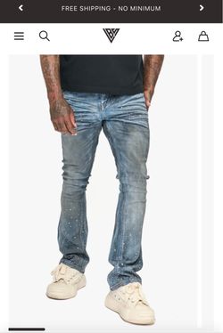 Valabasas stacked jeans