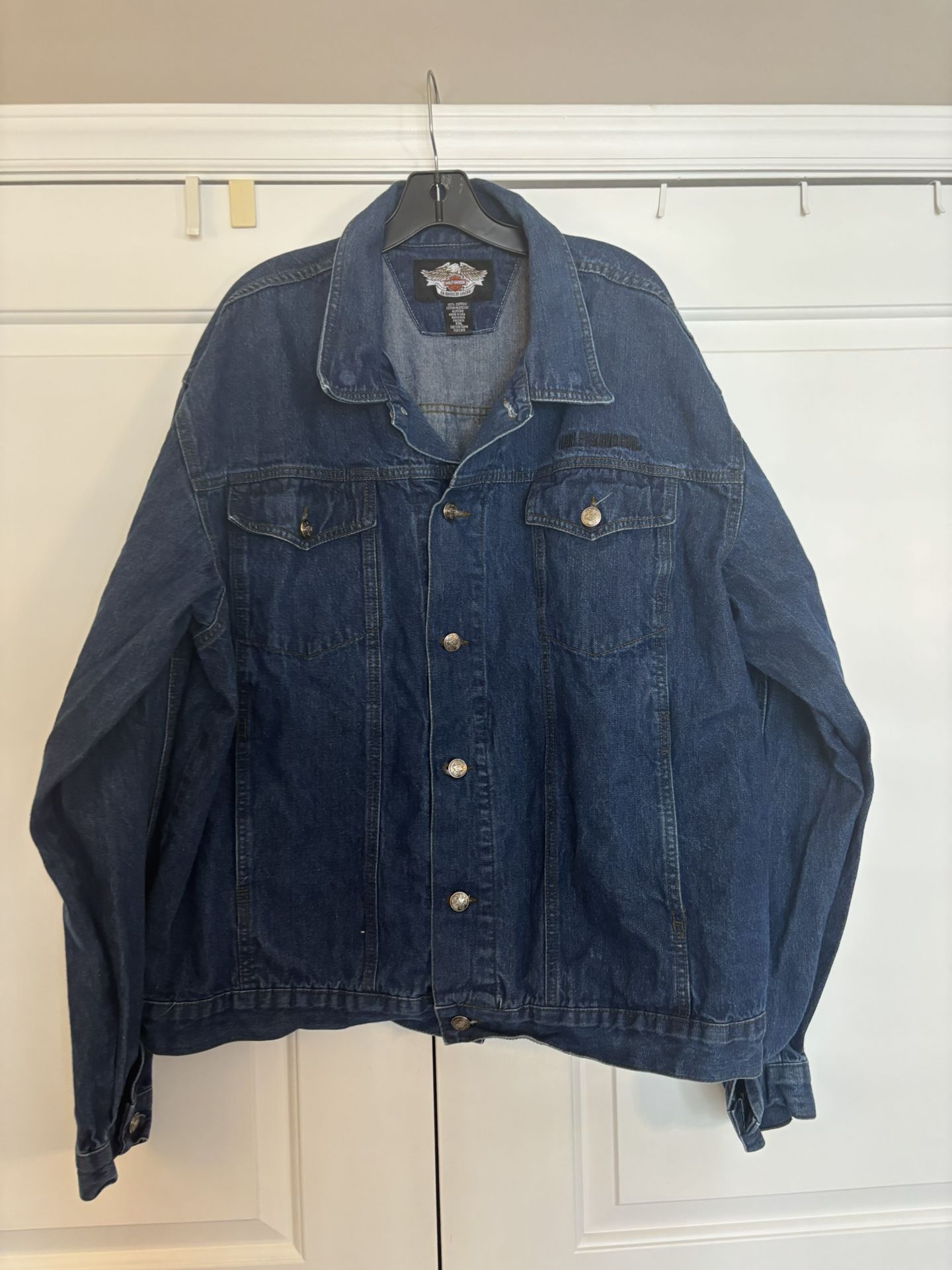 Men’s 2xl Denim Harley Davidson Jean Jacket