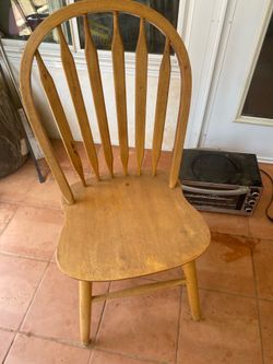 Wooden dining chair