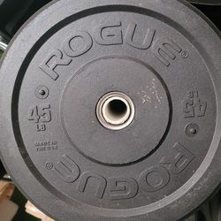 Rogue Bumpers @ $2 Per Lbs (15/25/35/45)