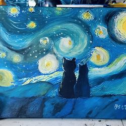 Original Painting By Me. 16"X12" "Lovers"