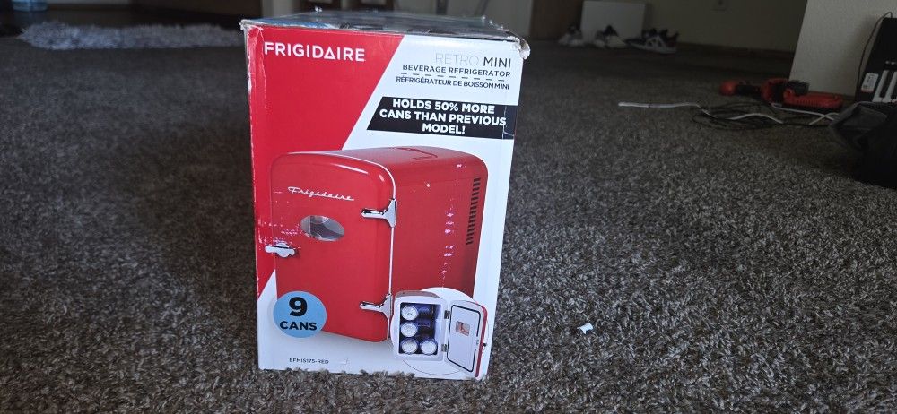 Frigidaire Retro Mini Fridge – Cool Drinks & Skincare Ready! ✨