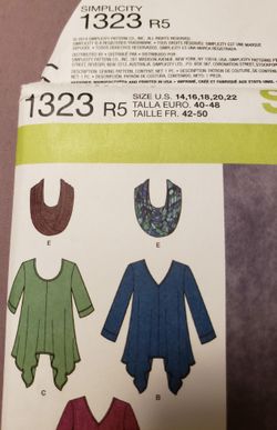 Simplicity Pattern New Uncut 1323