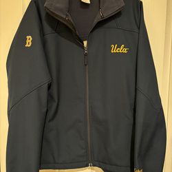 UCLA Columbia Embroidered Navy Blue Full Zip Jacket (XL) - Great Condition!
