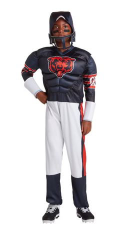 Youth NFL Gameday Reokie Muscle Jumpsuit, Soft Helmet Costume