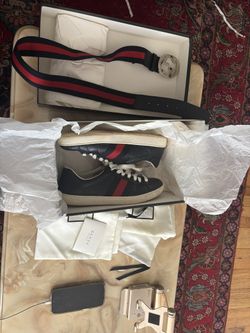 Real Gucci Sneakers And Belt