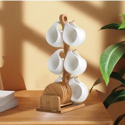 Multifunctional Ceramic Cup with Saucer Set Portable (PRICE IS FIRM)