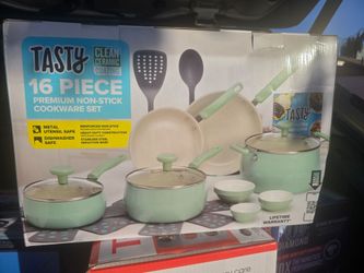 16 piece tasty cookware set