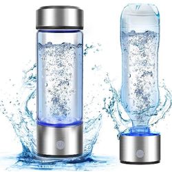 Hydrogen Water Bottle, 2800PPB in 3Min, SPE PEM Tech, Portable 16OZ, Rechargeable Hydrogen Water Bottle for Travel, Home, Office – Gift for Family & F