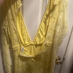 Yellow Lace Dress
