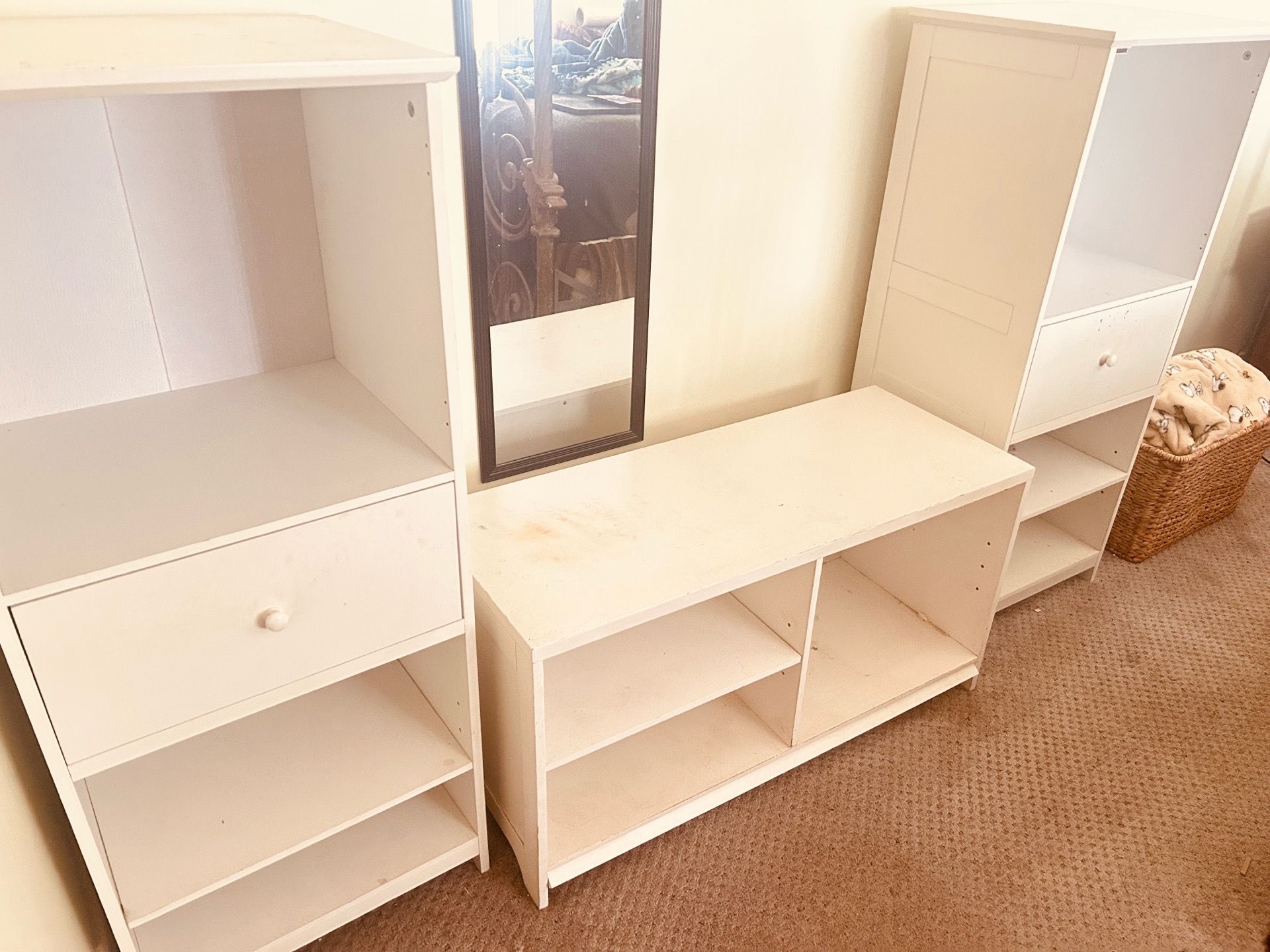 Kids Bedroom Storage / Entertainment Set – White