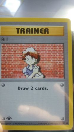 Pokemon card trainer bill 1st edition SHADOWLESS
