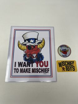 UNCLE GASTLEY PRINT LE 176 MISCHIEF TOYS LOCODUCK