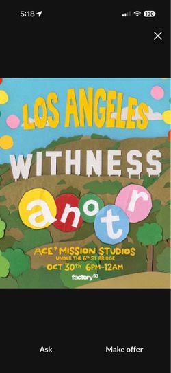 3 ANOTR TICKETS 10/30/26