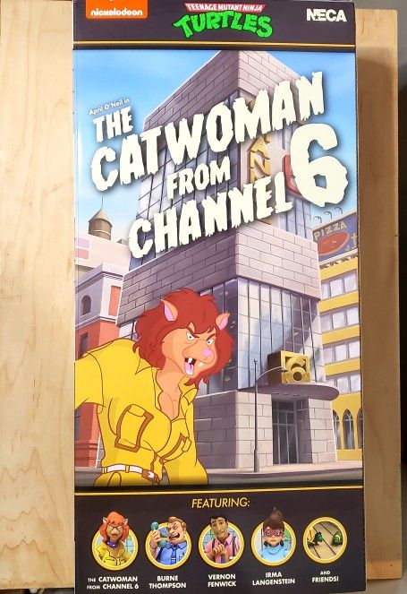 NECA TMNT April O'Neil Catwoman From Channel 6 + News Team 