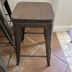 Barstools 24” Wood/metal