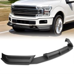 For 2018 2019 2020 Ford F-150 Pickup Black Front Bumper Lip Splitter Spoiler -(2-PU-107