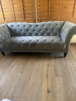 Chesterfield style loveseat
