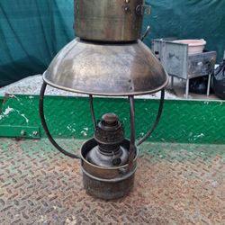Ideal Brenner 20" Hanging Brass Oil Lamp