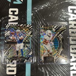 Anthony Richardson / De’Von Achane Select Football Card Zebra 