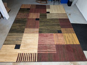 Multicolored 8' x 10' Geometric Rug