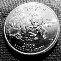 2003-P Alaska State Quarter Uncirculated From US Mint Roll.