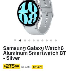 Samsung Galaxy 6 Watch, Silver