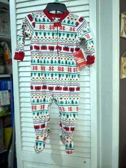 Christmas pajamas, size 12 months