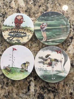4 Golf Coasters