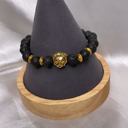 Handmade Lava Lion Bracelet