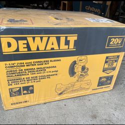 Dewalt 7 1/4 Inch Battery Powered Miter Saw Kit BRAND NEW SEALED BOX