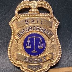 Vintage Obsolete Bail Enforcement Agent Badge